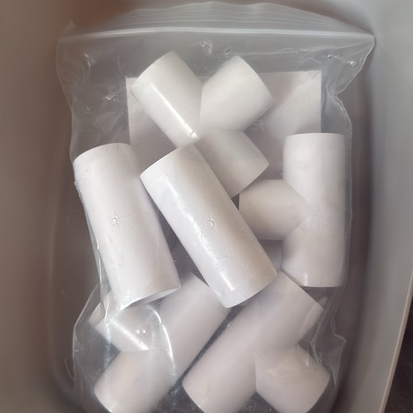 MARRTEUM 1/2 Inch 3 Way PVC T Elbow Fitting Furniture SCH40 Pipe Connector NWT - Picture 2 of 5